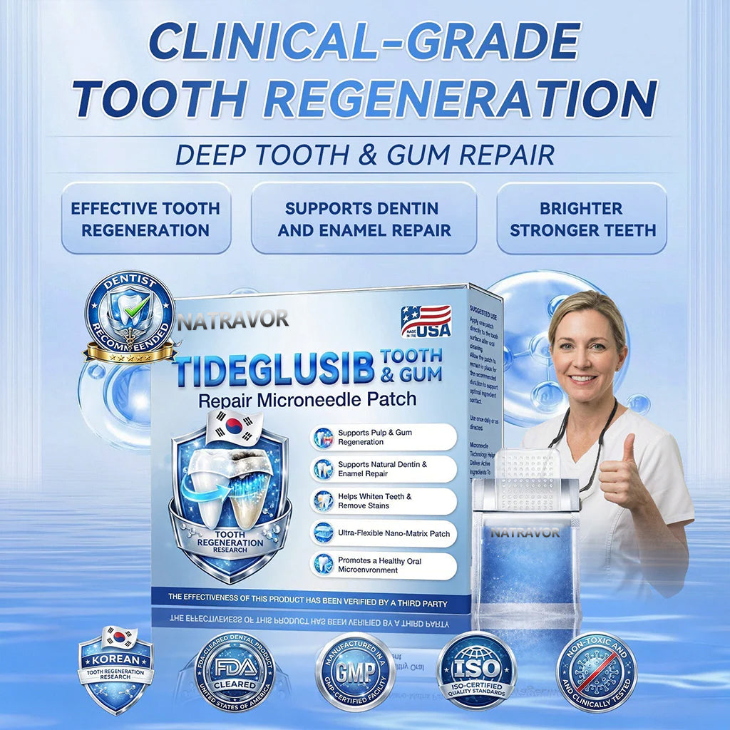 Your Smile~ Natravor® 🦷 Tideglusib Fast‑Dissolving Tooth & Gum Repair Oral Strips ✨ (𝟓-𝐢𝐧-𝟏 💎 𝐑𝐞𝐛𝐮𝐢𝐥𝐝 𝐄𝐧𝐚𝐦𝐞𝐥 & 𝐃𝐞𝐧𝐭𝐢𝐧 • 𝐒𝐭𝐫𝐞𝐧𝐠𝐭𝐡𝐞𝐧 𝐆𝐮𝐦𝐬 • 𝐄𝐫𝐚𝐝𝐢𝐜𝐚𝐭𝐞 𝐓𝐚𝐫𝐭𝐚𝐫 & 𝐎𝐝𝐨𝐫 • 𝐖𝐡𝐢𝐭𝐞𝐧𝐢𝐧𝐠 • 𝐒𝐭𝐨𝐩 𝐓𝐨𝐨𝐭𝐡 𝐒𝐞𝐧𝐬𝐢𝐭𝐢𝐯𝐢𝐭𝐲)🦷