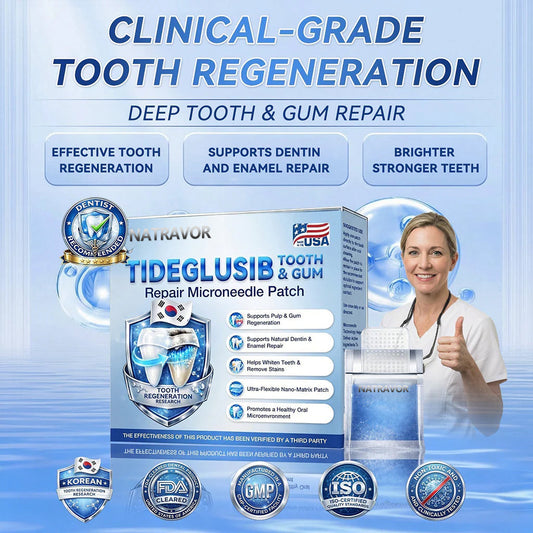 Your Smile~ Natravor® 🦷 Tideglusib Fast‑Dissolving Tooth & Gum Repair Oral Strips ✨ (𝟓-𝐢𝐧-𝟏 💎 𝐑𝐞𝐛𝐮𝐢𝐥𝐝 𝐄𝐧𝐚𝐦𝐞𝐥 & 𝐃𝐞𝐧𝐭𝐢𝐧 • 𝐒𝐭𝐫𝐞𝐧𝐠𝐭𝐡𝐞𝐧 𝐆𝐮𝐦𝐬 • 𝐄𝐫𝐚𝐝𝐢𝐜𝐚𝐭𝐞 𝐓𝐚𝐫𝐭𝐚𝐫 & 𝐎𝐝𝐨𝐫 • 𝐖𝐡𝐢𝐭𝐞𝐧𝐢𝐧𝐠 • 𝐒𝐭𝐨𝐩 𝐓𝐨𝐨𝐭𝐡 𝐒𝐞𝐧𝐬𝐢𝐭𝐢𝐯𝐢𝐭𝐲)🦷