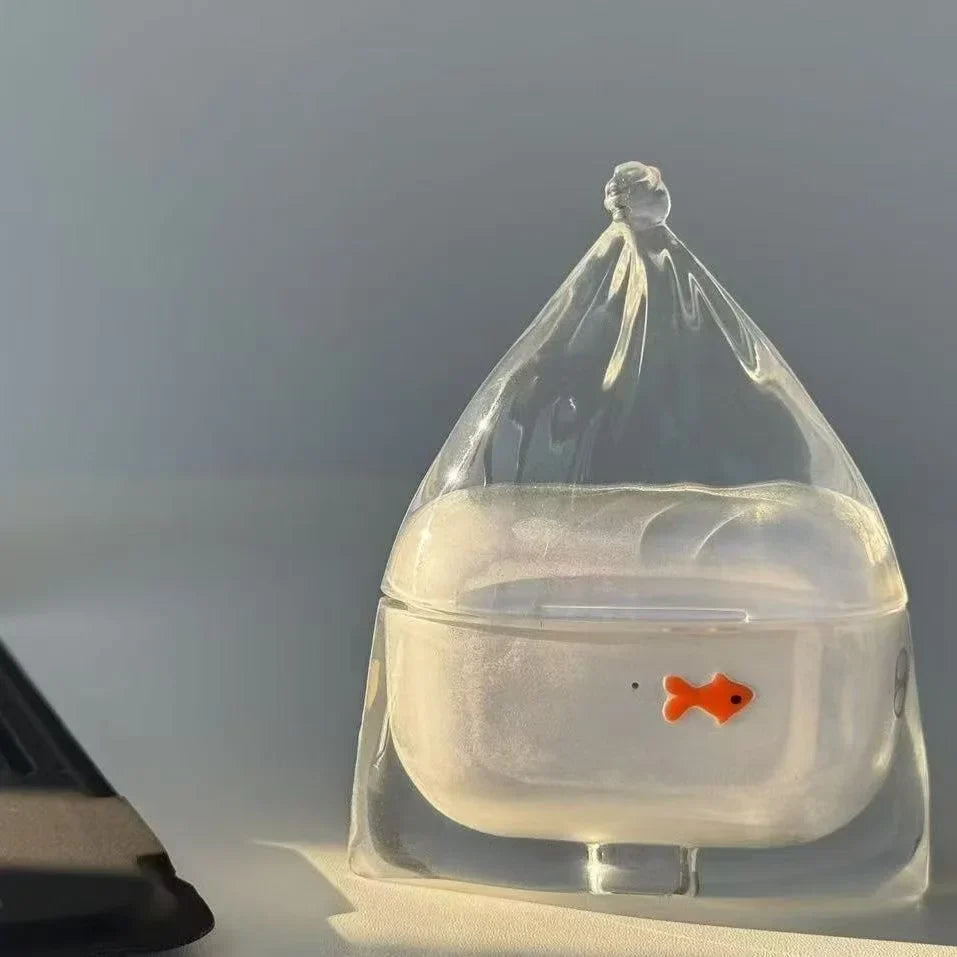 Gold Fish Airpods Case Protector Case Cute Gift Idea
