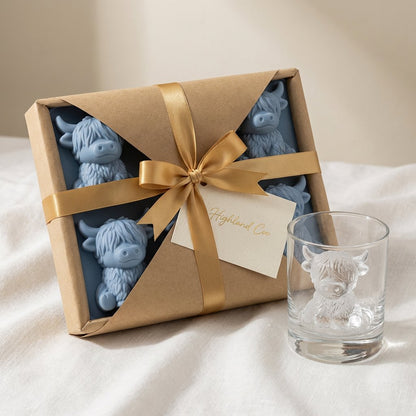 🐮 Mini Highland Cow Ice Cube Mold – Cute 3D Ice for Drinks, Parties & Gifts