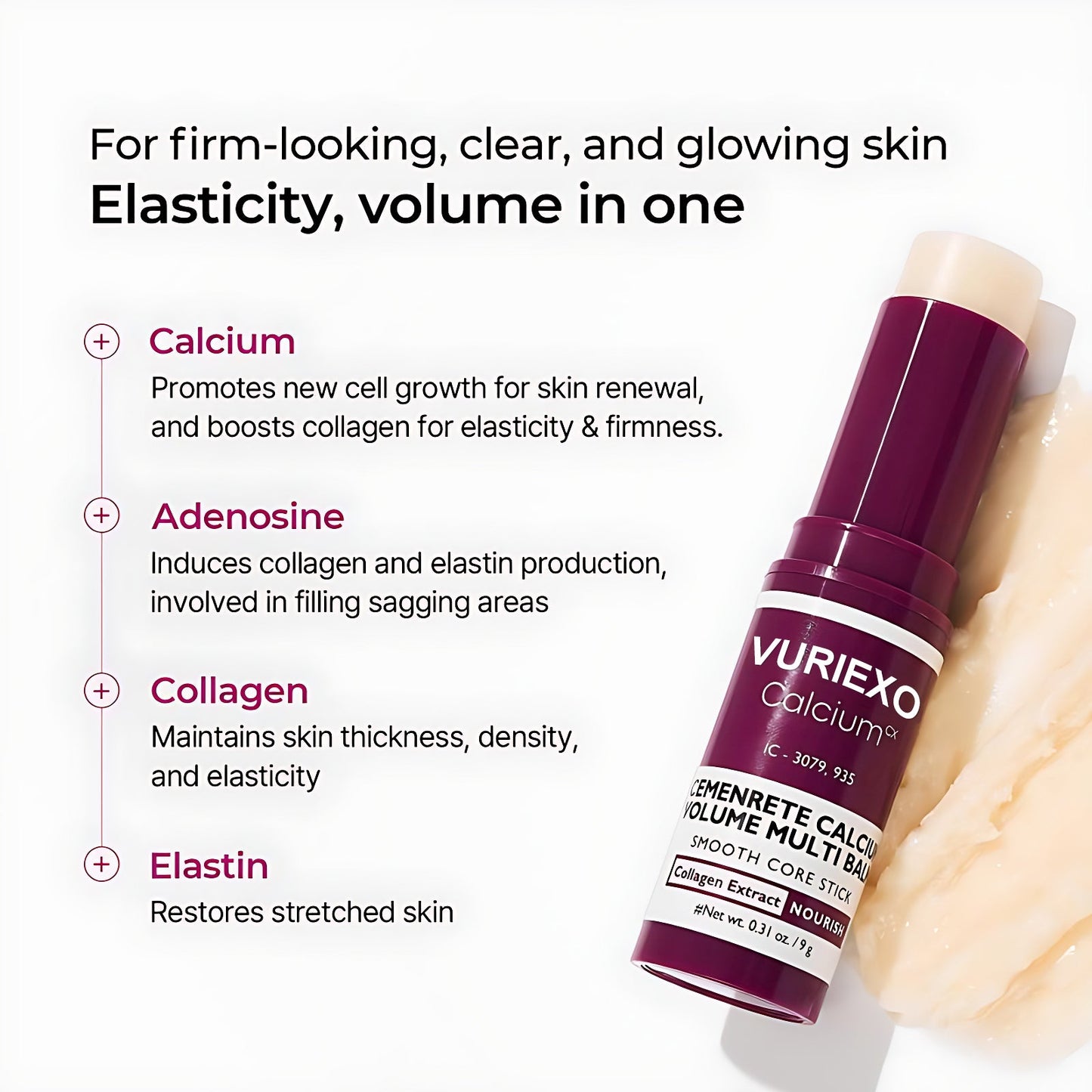 Cemenrete Calcium Multi Balm Eye Care Routine Korean Skin Care Anti-aging Cosmetics Eye Care Eye Stick 9g